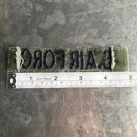 U.S. AIR FORCE embroidered tape patch - Vintage - Picture 10 of 10